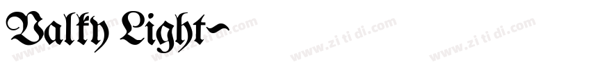 Valky Light字体转换